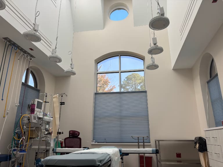 A surgical suite inside Cary Plastic Surgery