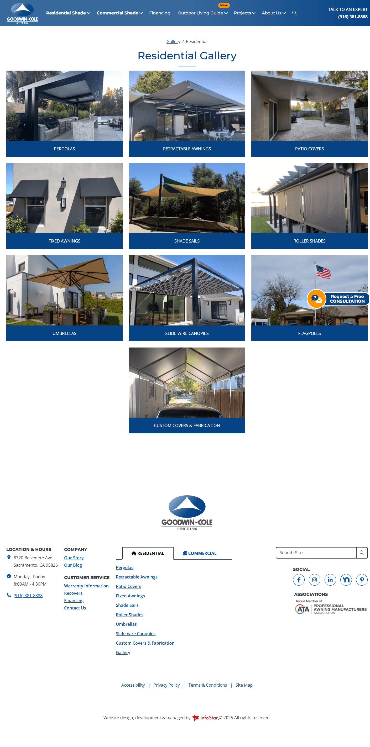 The public Goodwin-Cole residential project gallery organized by product type