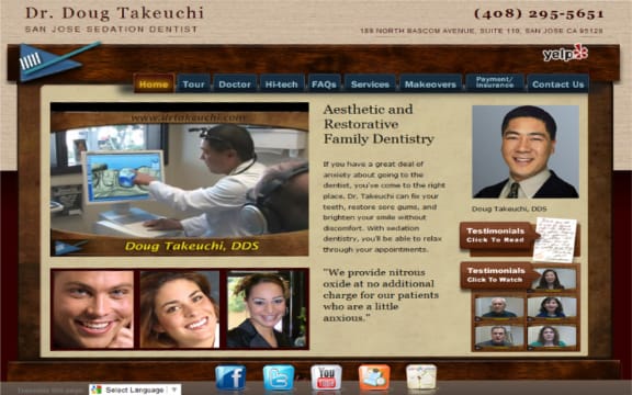 A dental website from InfoStar